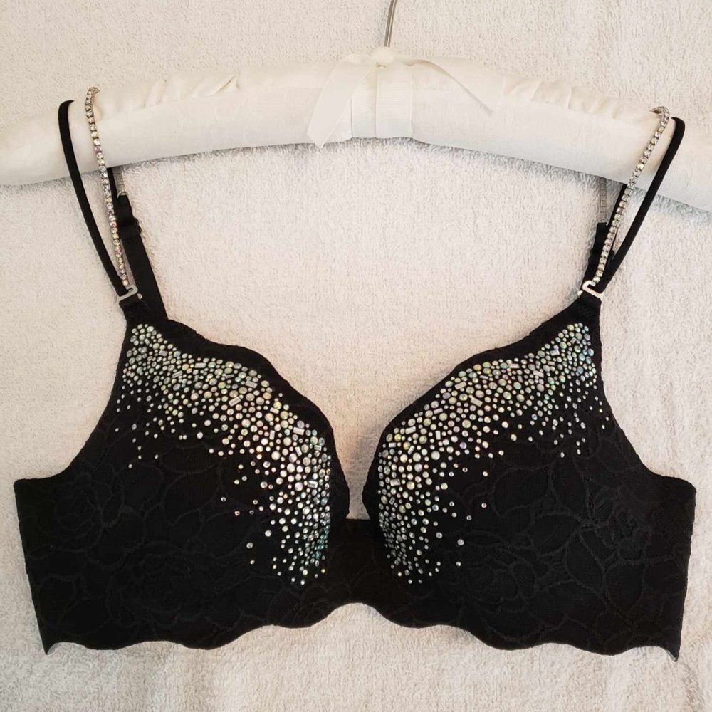 Victoria's Secret LIMITED EDITION 2007 Very Sexy Crystal Wave Diamanté Bra 34c